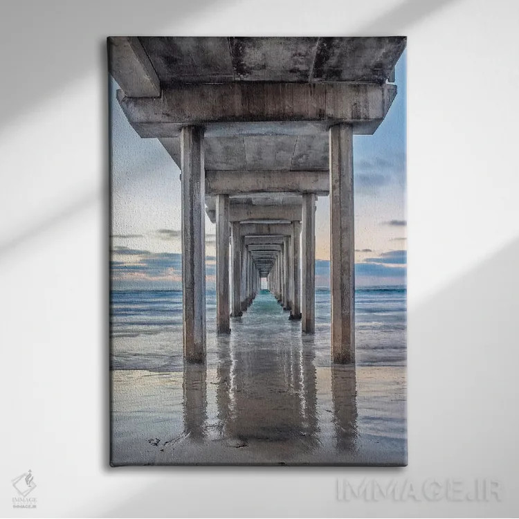 تابلو دکوراتیو Ellen Browning Scripps Memorial Pier, La Jolla, San Diego, Cal… اثر راب تیلی - نمای روبهرو روی دیوار