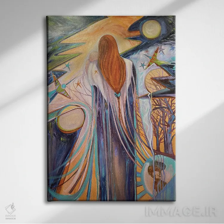 تابلو دکوراتیو مادر اثر سوزان ئی. راوتلیج - نمای روبهرو روی دیوار