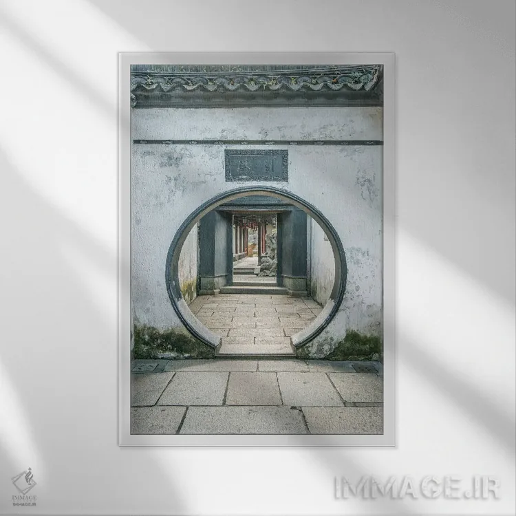 تابلو دکوراتیو Shanghai. Yu Garden.,چین، شانگهای. باغ یو اثر راب تیلی - نمای قابدار سفید