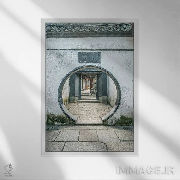 تابلو دکوراتیو Shanghai. Yu Garden.,چین، شانگهای. باغ یو اثر راب تیلی - نمای قابدار سفید