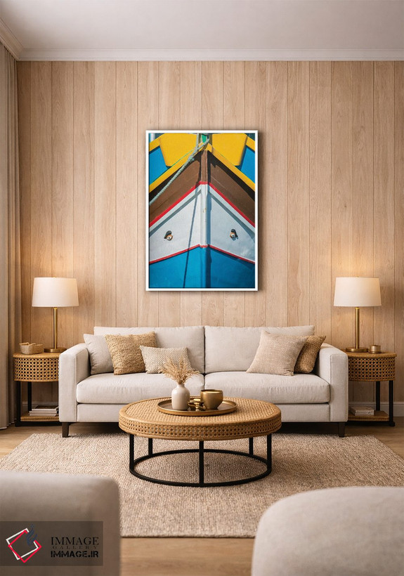 تابلو دکوراتیو Marsaxlokk, Traditional Fishing Boat Detail II,مالت، مرزاکسلوک… اثر راب تیلی - D1W