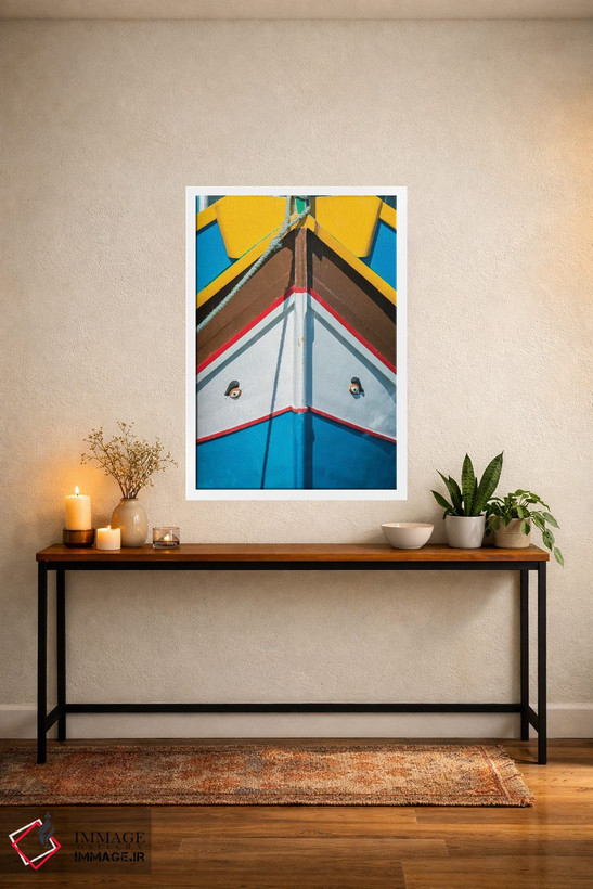 تابلو دکوراتیو Marsaxlokk, Traditional Fishing Boat Detail II,مالت، مرزاکسلوک… اثر راب تیلی - D4W