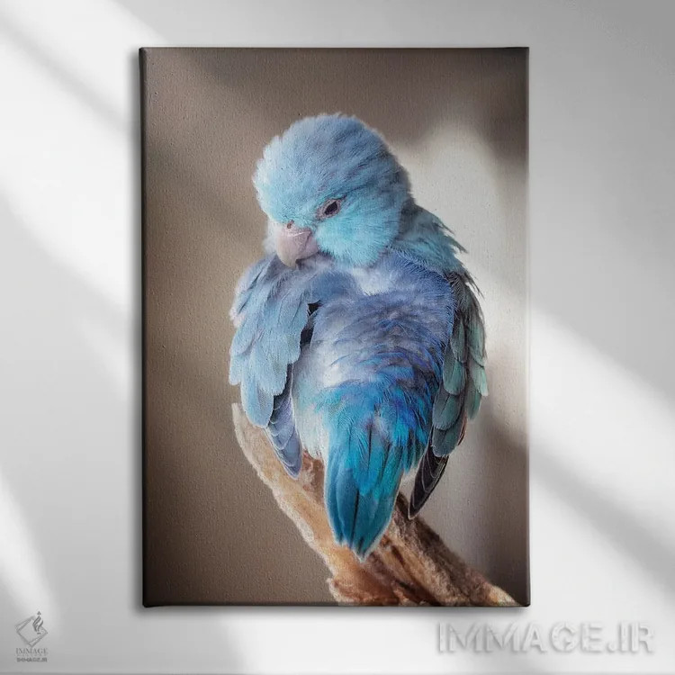 تابلو دکوراتیو آبی های بید اثر روپا ساتون - نمای روبهرو روی دیوار