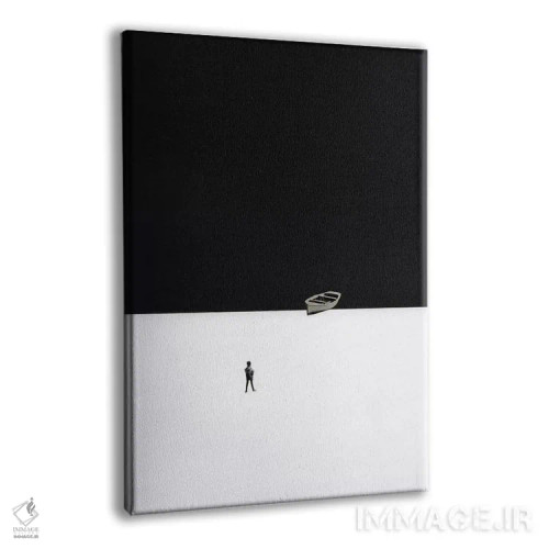 تابلو مینیمال لب ساحل اثر ریچارد وروجز - نمای پرسپکتیو محصول