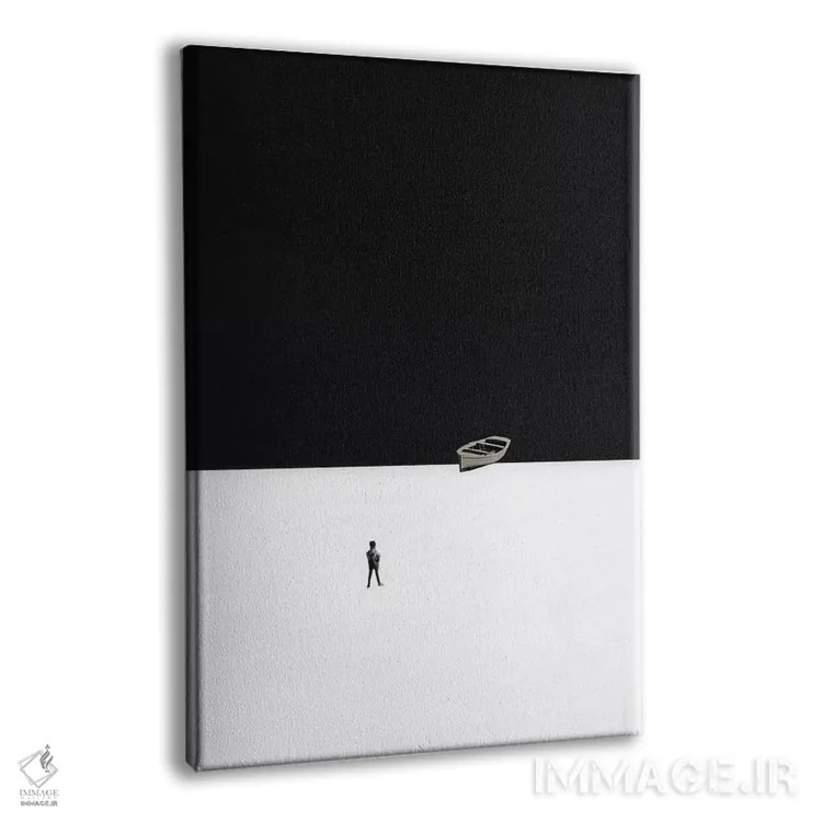 تابلو مینیمال لب ساحل اثر ریچارد وروجز - نمای پرسپکتیو محصول