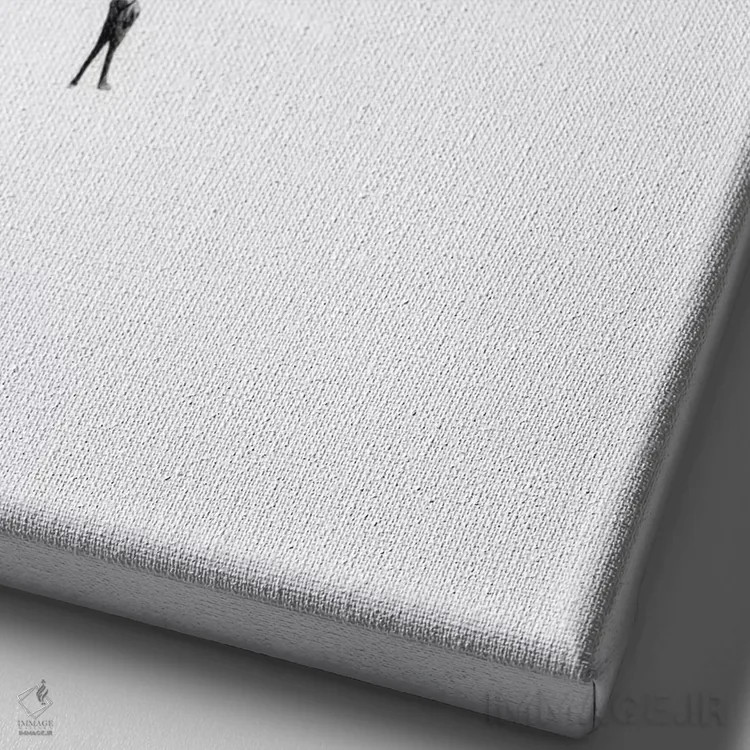 تابلو مینیمال لب ساحل اثر ریچارد وروجز - نمای نزدیک بافت بوم