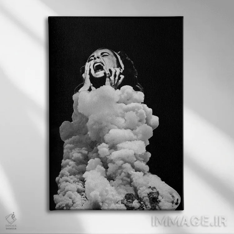 تابلو دکوراتیو فروپاشی اثر ریچارد وروجز - نمای روبهرو روی دیوار