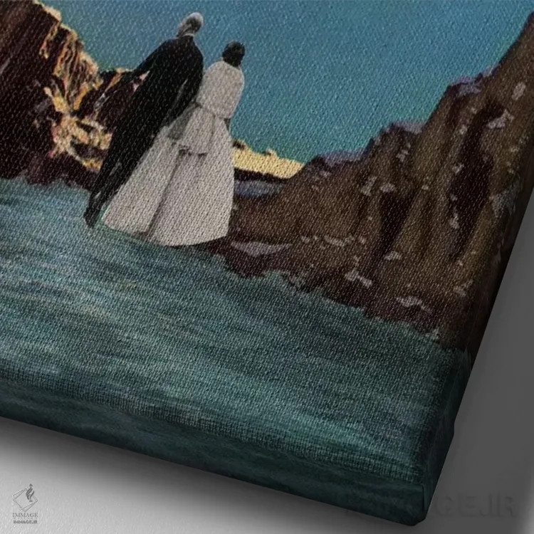 تابلو دکوراتیو فلات ها اثر ریچارد وروجز - نمای نزدیک بافت بوم