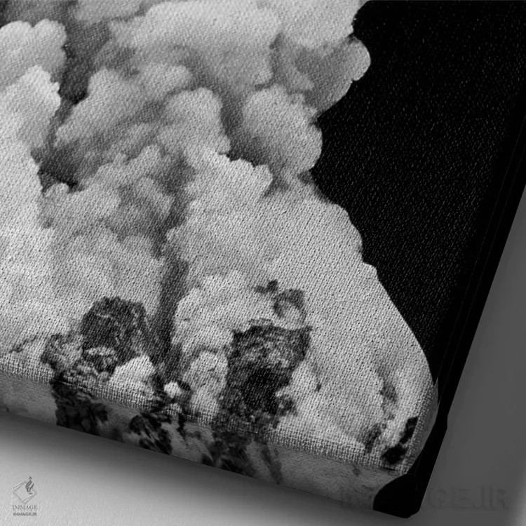 تابلو دکوراتیو فروپاشی اثر ریچارد وروجز - نمای نزدیک بافت بوم