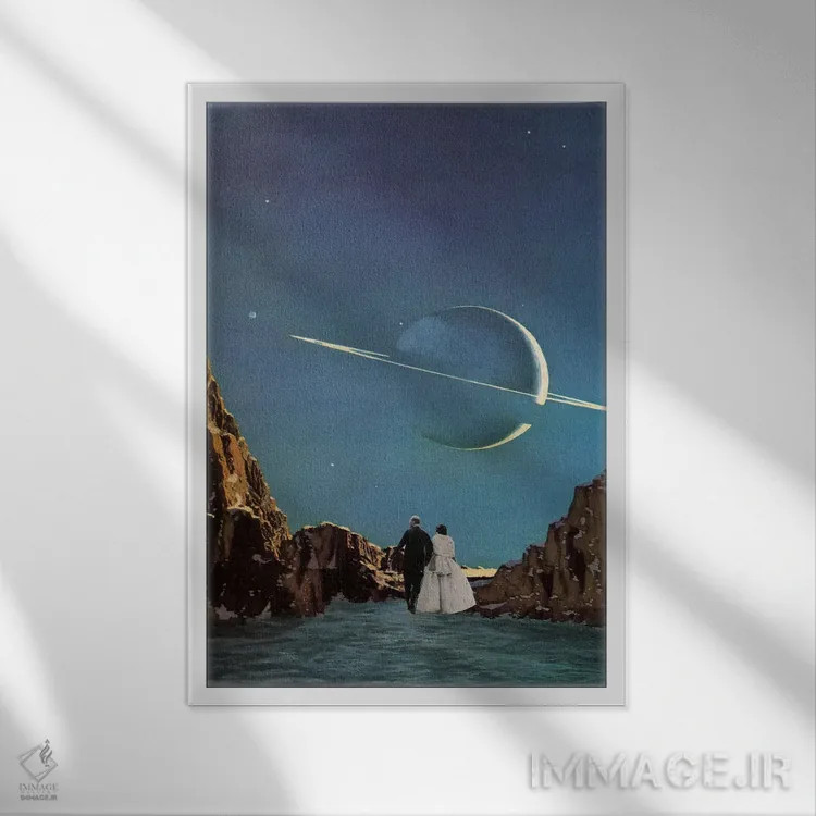 تابلو دکوراتیو فلات ها اثر ریچارد وروجز - نمای قابدار سفید