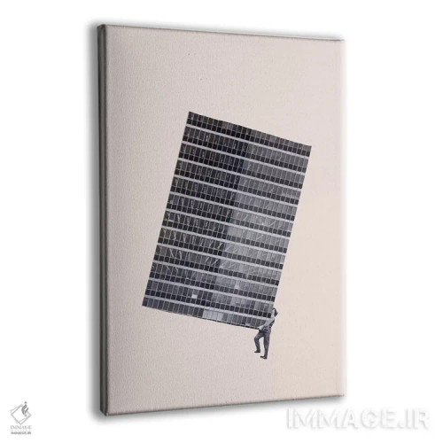 تابلو مینیمال وزن اثر ریچارد وروجز - نمای پرسپکتیو محصول