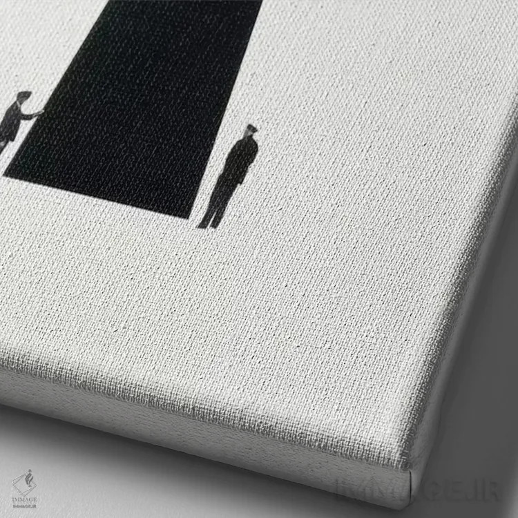 تابلو مینیمال بنای یادبود اثر ریچارد وروجز - نمای نزدیک بافت بوم