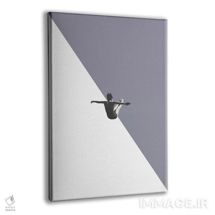 تابلو دکوراتیو غواص خاکستری اثر ریچارد وروجز - نمای پرسپکتیو محصول