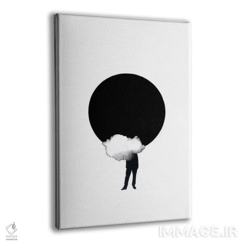 تابلو مینیمال کسوف اثر ریچارد وروجز - نمای پرسپکتیو محصول