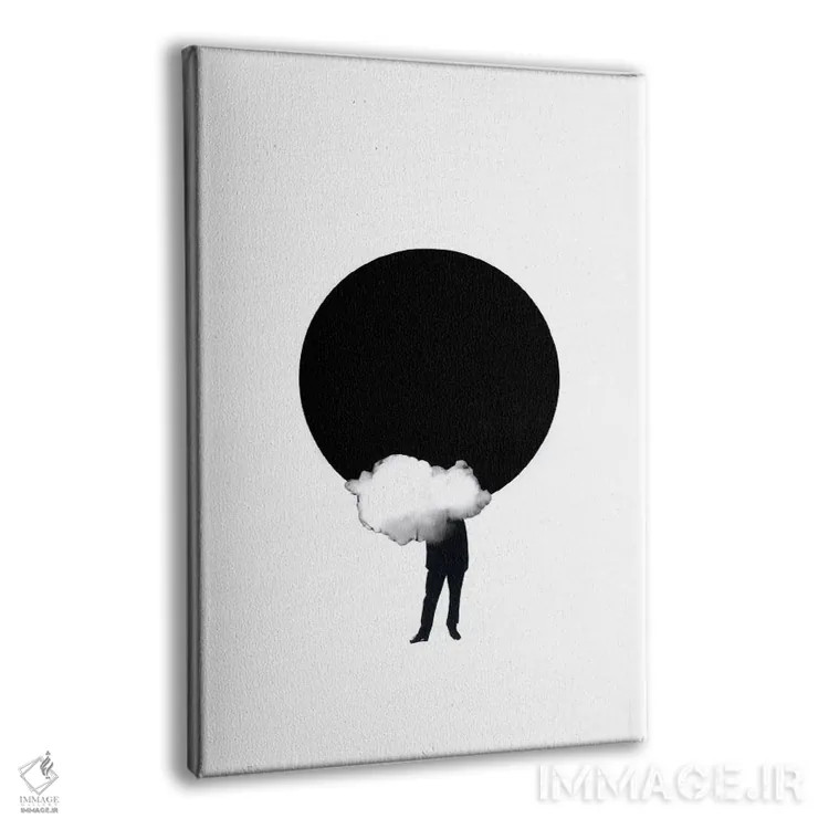 تابلو مینیمال کسوف اثر ریچارد وروجز - نمای پرسپکتیو محصول