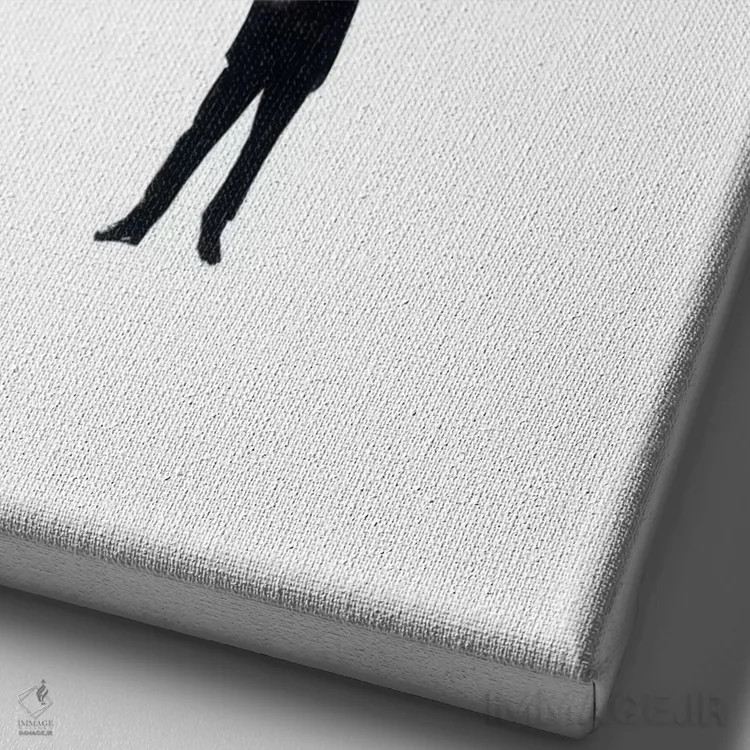 تابلو مینیمال کسوف اثر ریچارد وروجز - نمای نزدیک بافت بوم