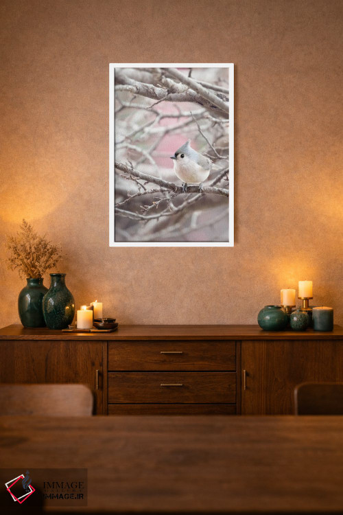 تابلو دکوراتیو چرخ ریسک کاکل دار اثر روپا ساتون - D3W