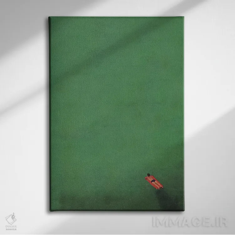 تابلو دکوراتیو شناور بودن اثر ریچارد وروجز - نمای روبهرو روی دیوار