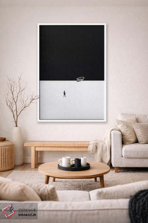 تابلو مینیمال لب ساحل اثر ریچارد وروجز - D1W