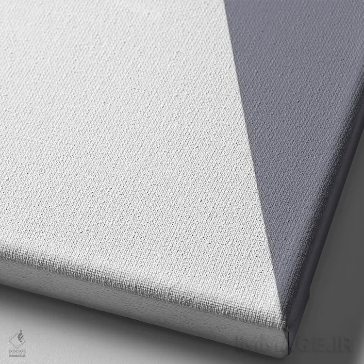 تابلو دکوراتیو غواص خاکستری اثر ریچارد وروجز - نمای نزدیک بافت بوم