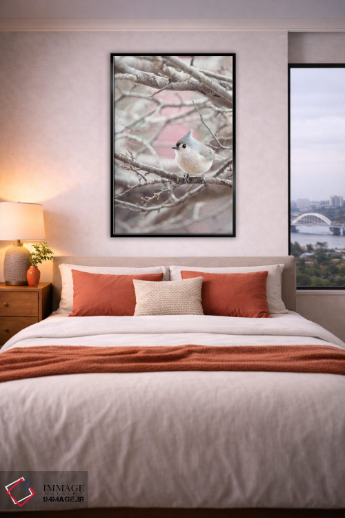 تابلو دکوراتیو چرخ ریسک کاکل دار اثر روپا ساتون - D5B