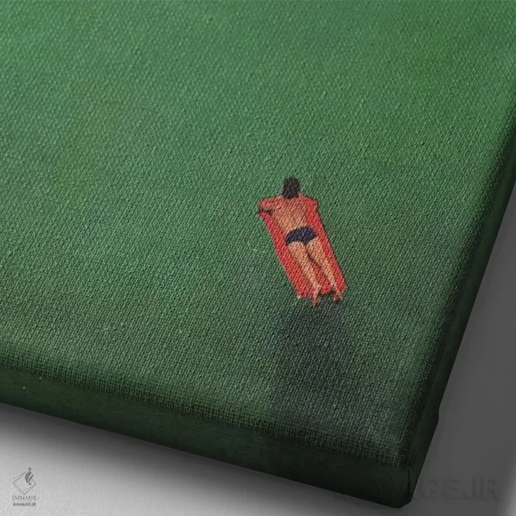 تابلو دکوراتیو شناور بودن اثر ریچارد وروجز - نمای نزدیک بافت بوم