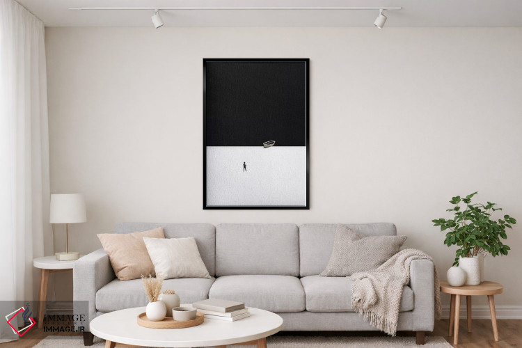 تابلو مینیمال لب ساحل اثر ریچارد وروجز - D4B