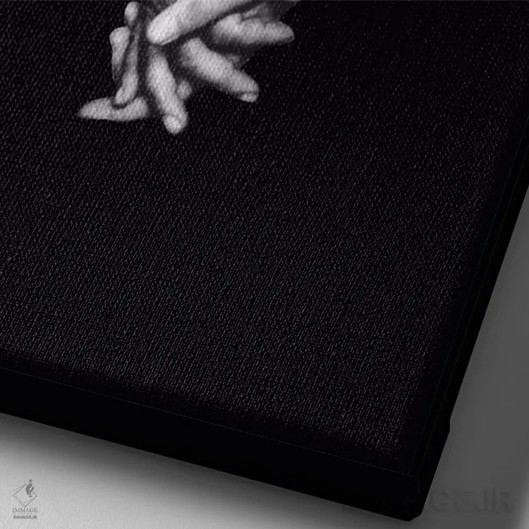 تابلو دکوراتیو دست در دست هم اثر ریچارد وروجز - نمای نزدیک بافت بوم