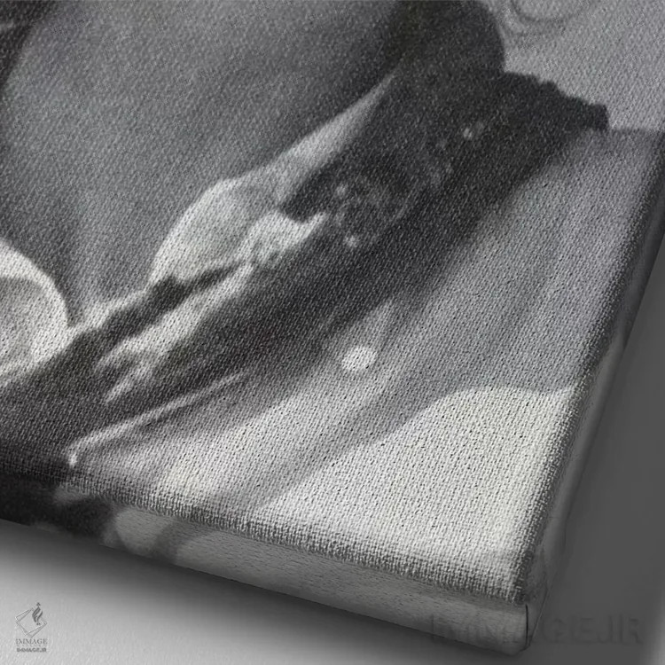 تابلو دکوراتیو ذهن در ابرها اثر ریچارد وروجز - نمای نزدیک بافت بوم