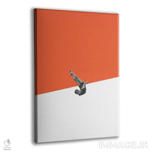 تابلو دکوراتیو غواص نارنجی اثر ریچارد وروجز - نمای پرسپکتیو محصول