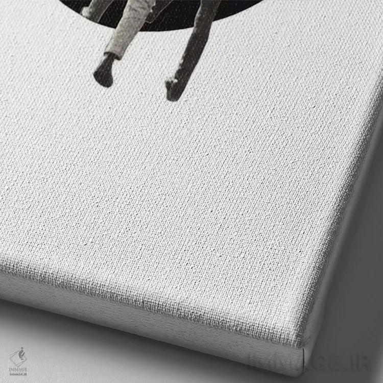 تابلو دکوراتیو رژه به سوی پرتگاه اثر ریچارد وروجز - نمای نزدیک بافت بوم