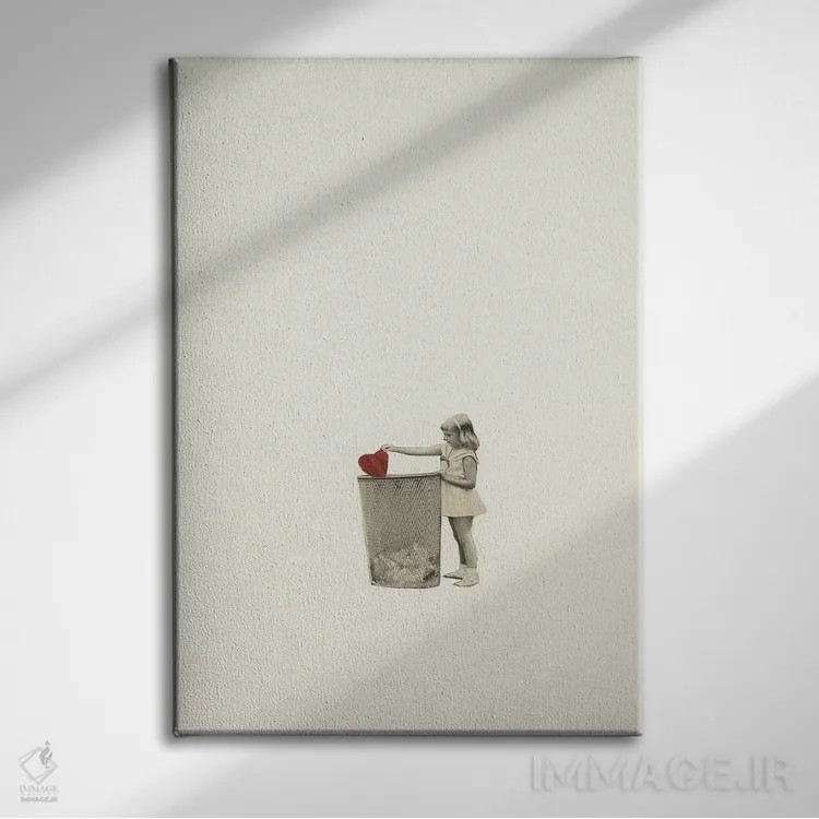 تابلو دکوراتیو اشیا گم شده و پیدا شده اثر ریچارد وروجز - نمای روبهرو روی دیوار