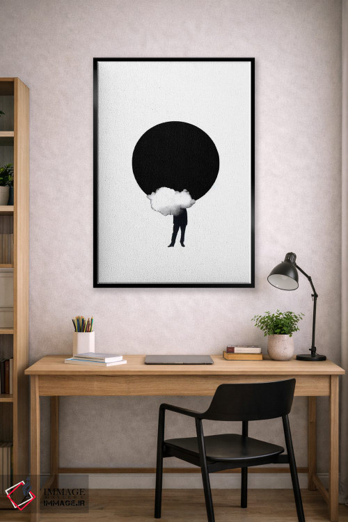 تابلو مینیمال کسوف اثر ریچارد وروجز - D1B