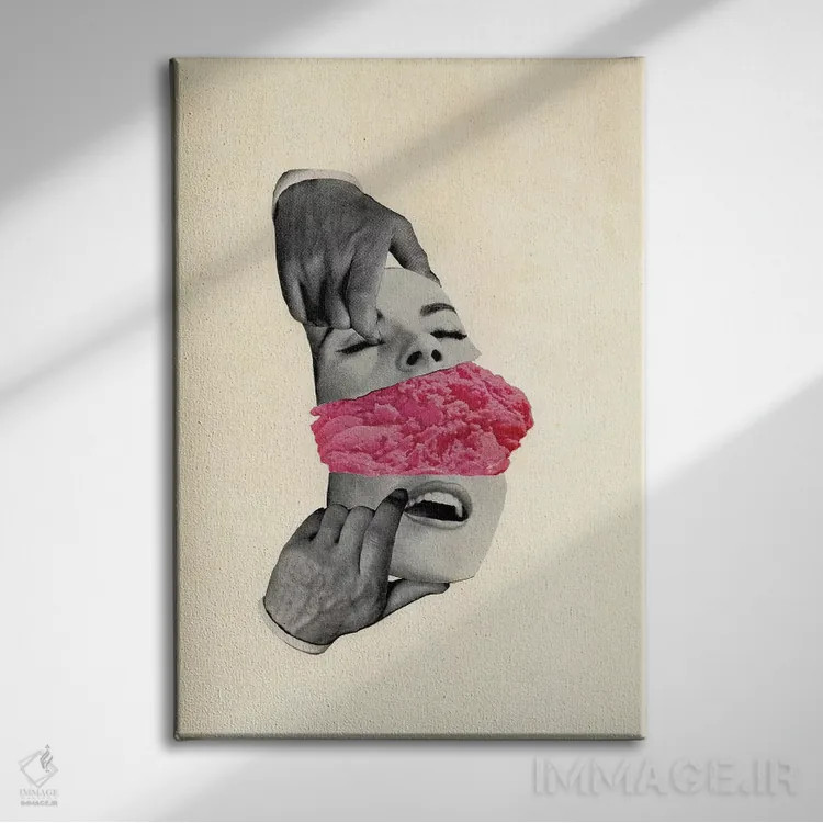 تابلو دکوراتیو جیغ چشم اثر ریچارد وروجز - نمای روبهرو روی دیوار