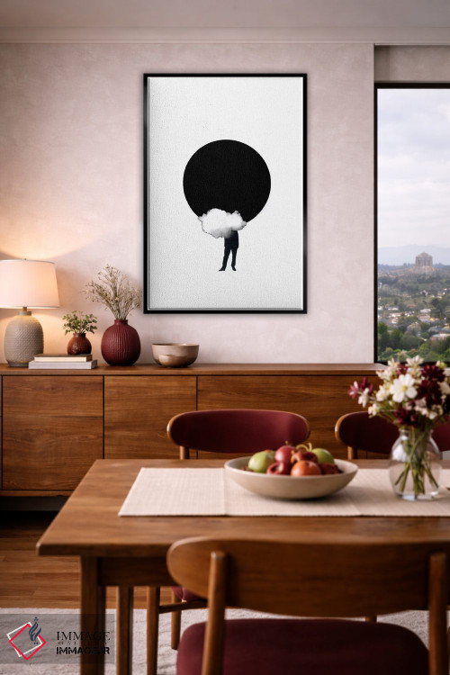 تابلو مینیمال کسوف اثر ریچارد وروجز - D3B