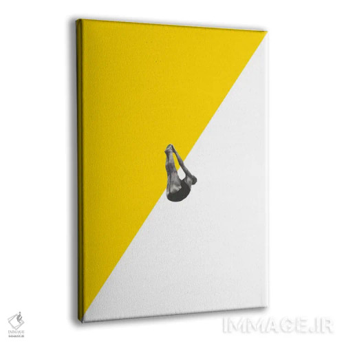 تابلو دکوراتیو غواص زرد اثر ریچارد وروجز - نمای پرسپکتیو محصول