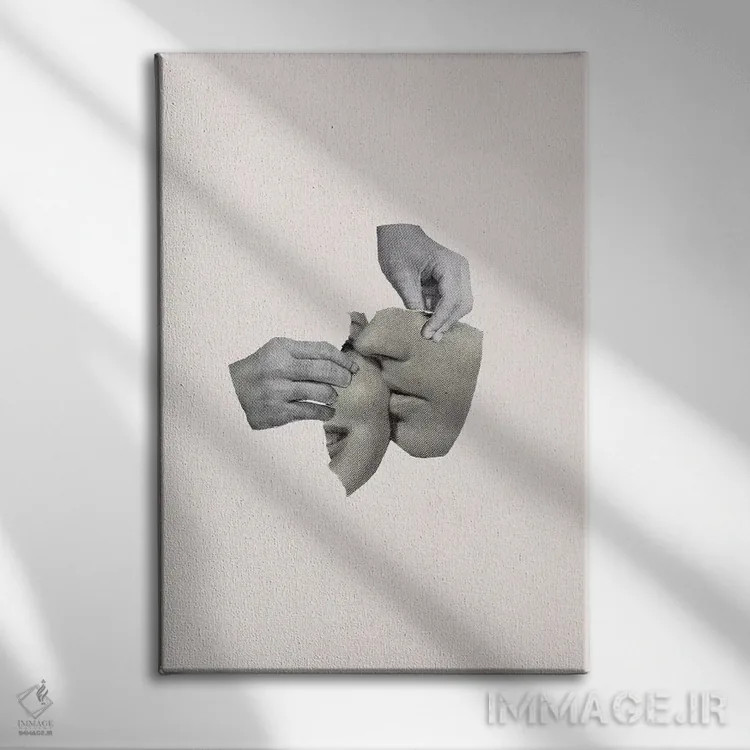 تابلو دکوراتیو کبریت یا مسابقه اثر ریچارد وروجز - نمای روبهرو روی دیوار