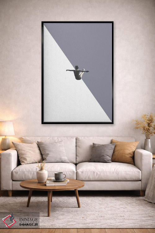 تابلو دکوراتیو غواص خاکستری اثر ریچارد وروجز - D2B