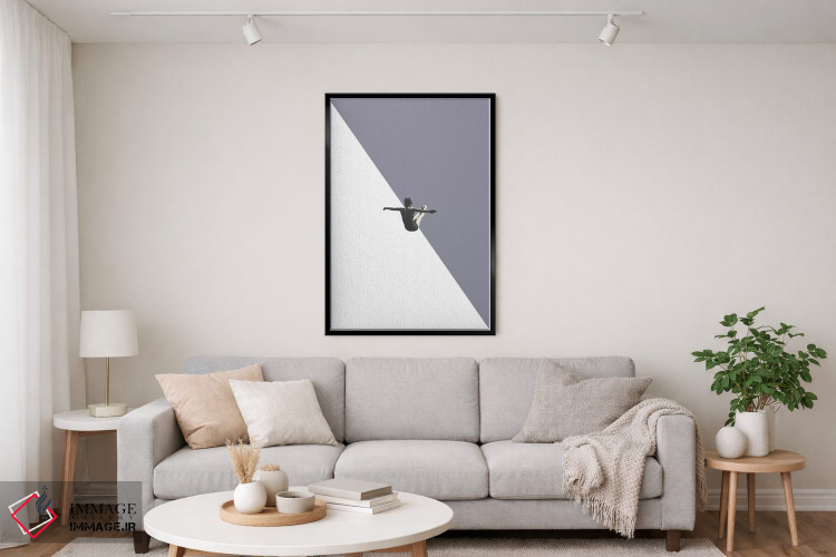 تابلو دکوراتیو غواص خاکستری اثر ریچارد وروجز - D4B