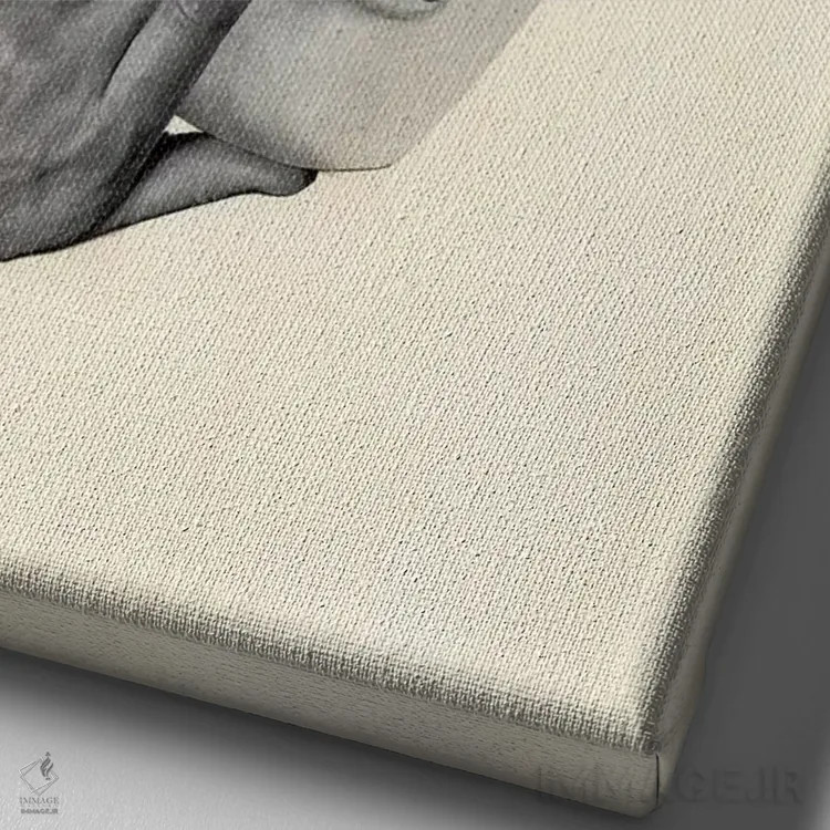 تابلو دکوراتیو جیغ چشم اثر ریچارد وروجز - نمای نزدیک بافت بوم