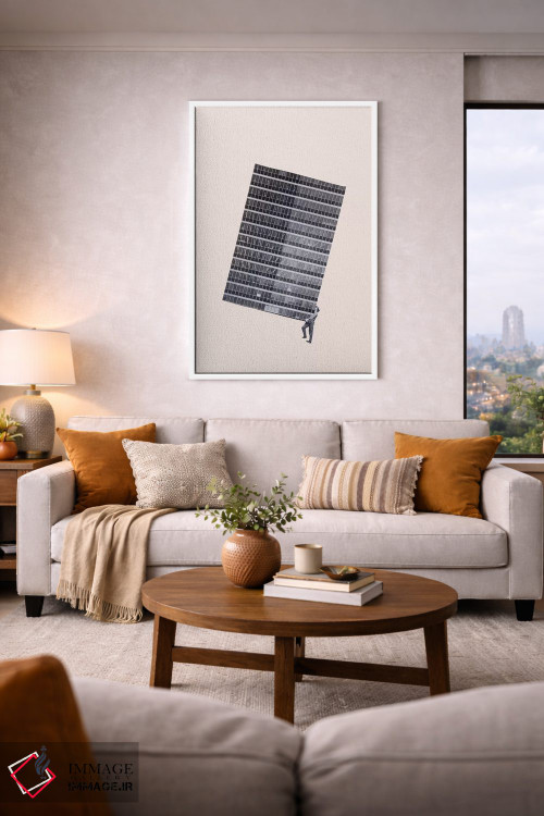 تابلو مینیمال وزن اثر ریچارد وروجز - D4W