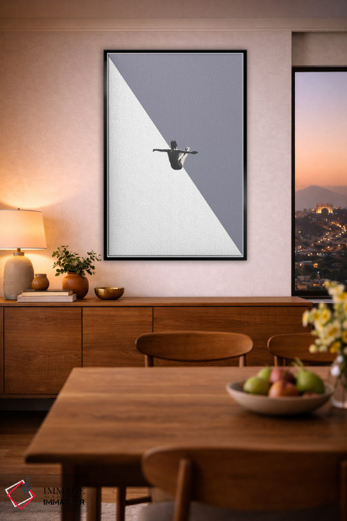 تابلو دکوراتیو غواص خاکستری اثر ریچارد وروجز - D3B