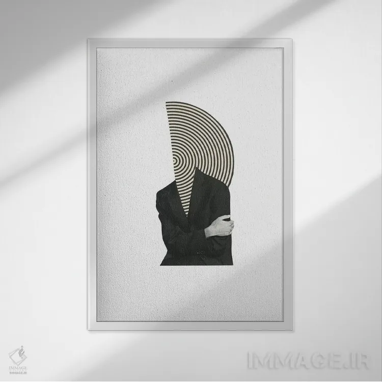 تابلو دکوراتیو فلاش بک اثر ریچارد وروجز - نمای قابدار سفید