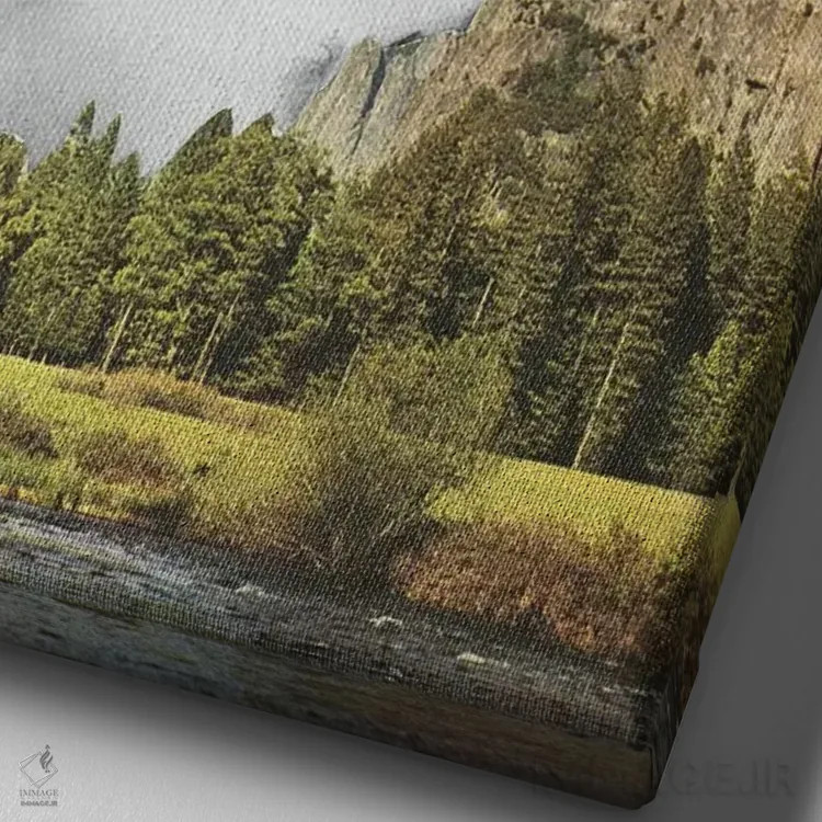 تابلو دکوراتیو لحظه سکوت اثر ریچارد وروجز - نمای نزدیک بافت بوم