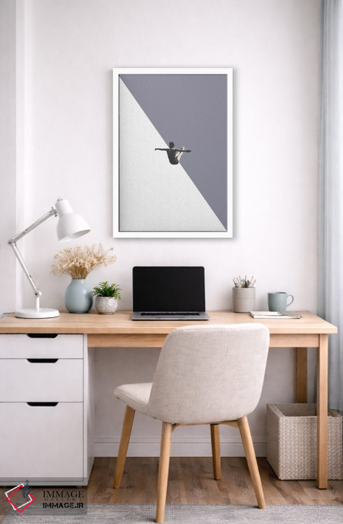 تابلو دکوراتیو غواص خاکستری اثر ریچارد وروجز - D5W