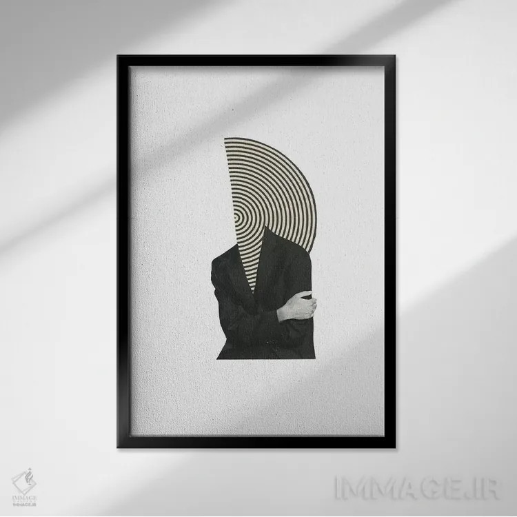 تابلو دکوراتیو فلاش بک اثر ریچارد وروجز - نمای قابدار مشکی