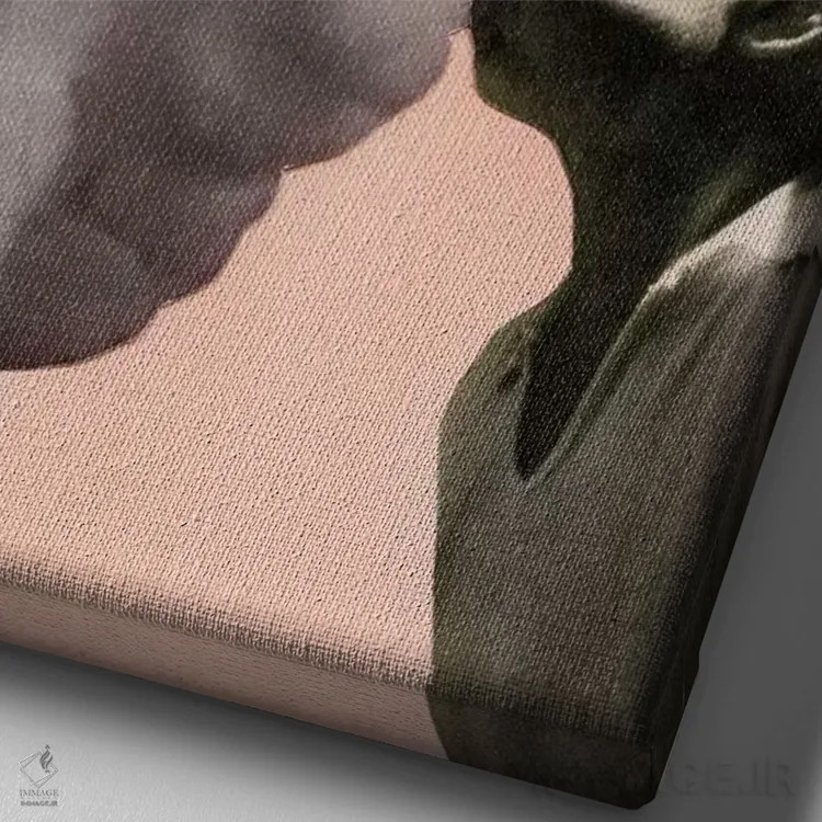 تابلو دکوراتیو بازدم اثر ریچارد وروجز - نمای نزدیک بافت بوم