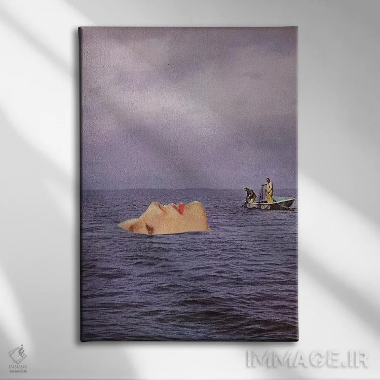 تابلو دکوراتیو جریان زیرین اثر ریچارد وروجز - نمای روبهرو روی دیوار