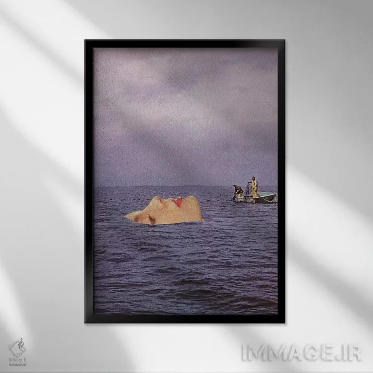 تابلو دکوراتیو جریان زیرین اثر ریچارد وروجز - نمای قابدار مشکی