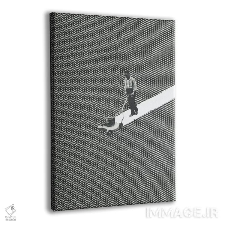 تابلو دکوراتیو خالق خطوط اثر ریچارد وروجز - نمای پرسپکتیو محصول